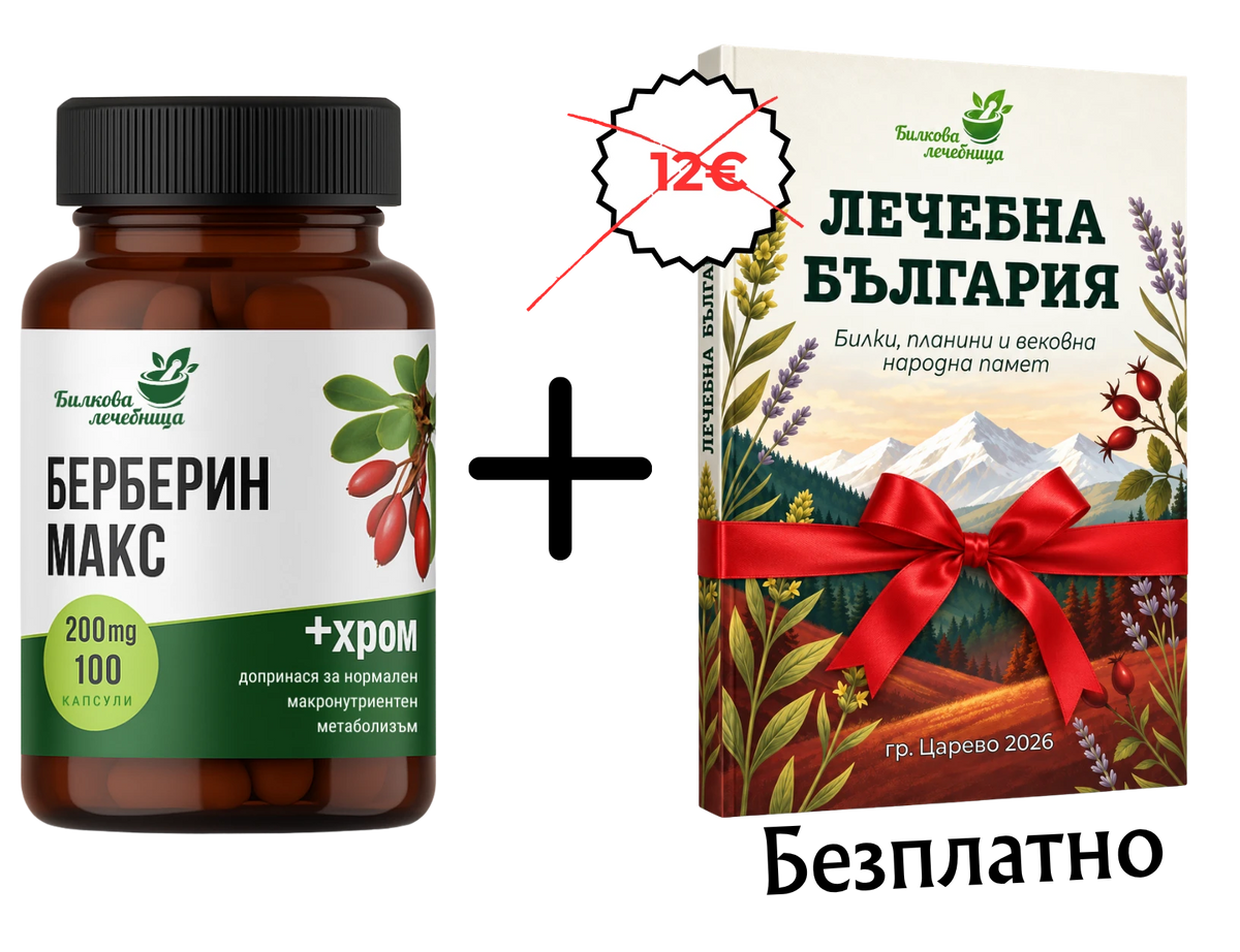 Берберин с подарък книга Лечебна България