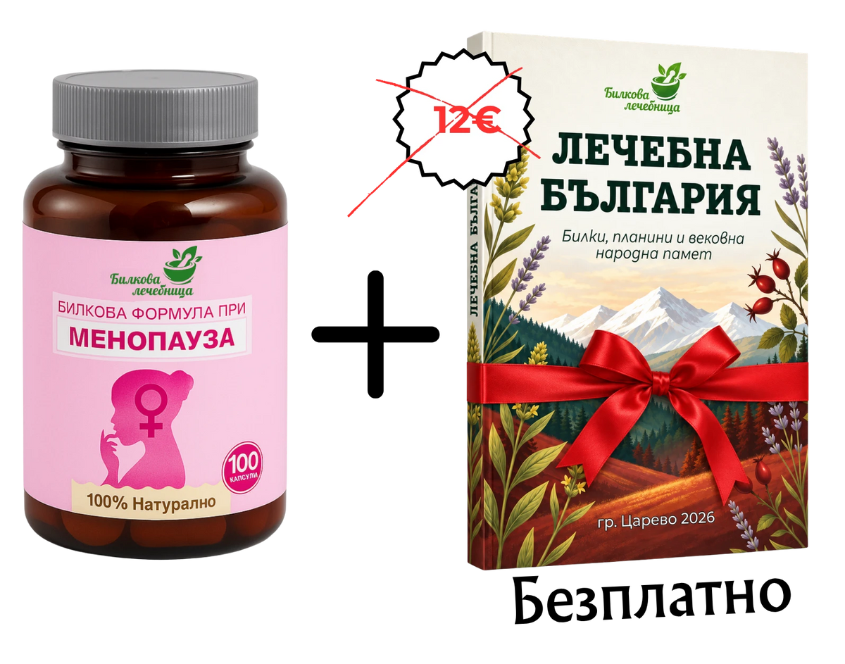 Билкова формула при менопауза с подарък книга Лечебна България