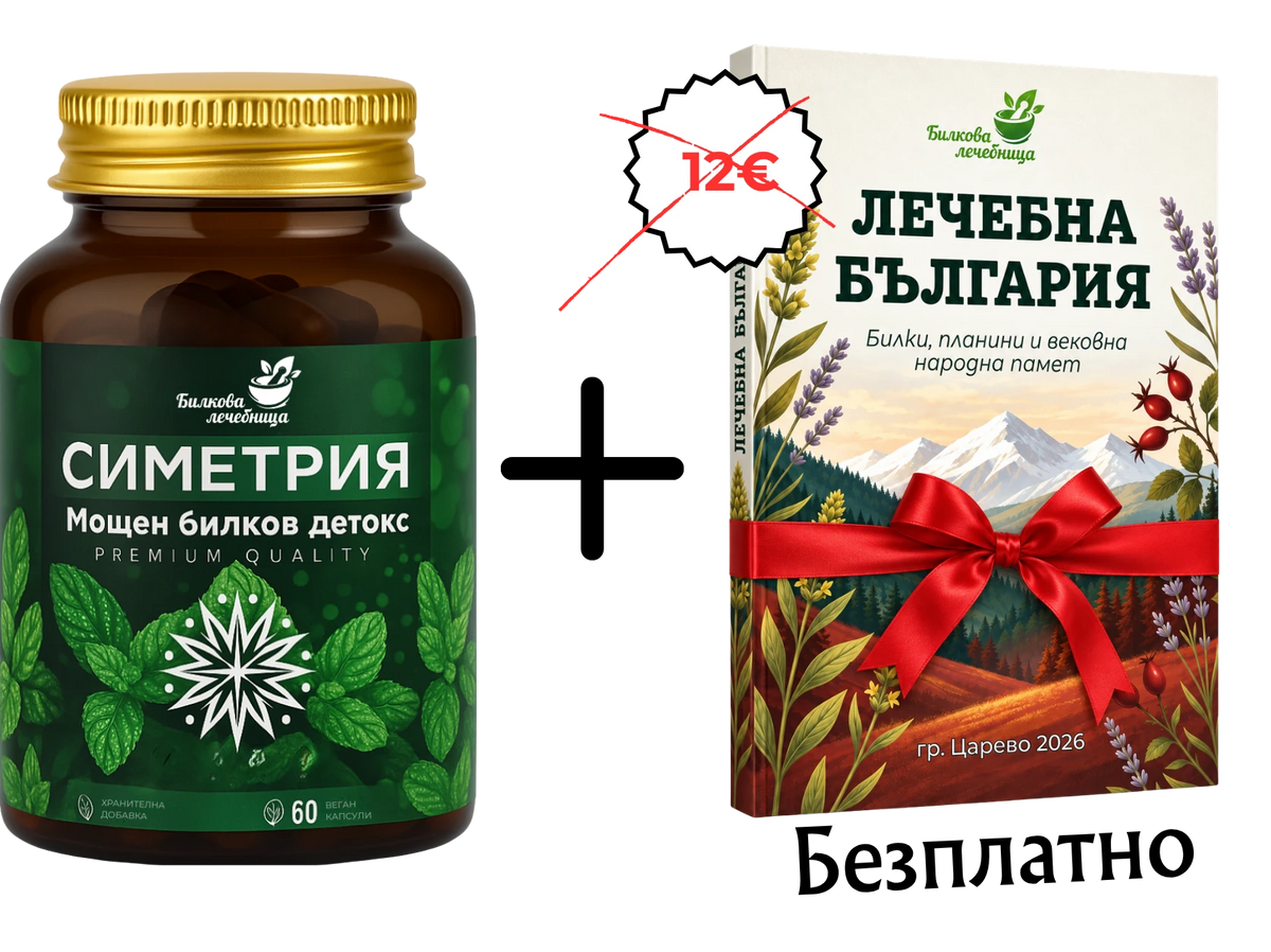 Симетрия билков детокс с подарък книга Лечебна България