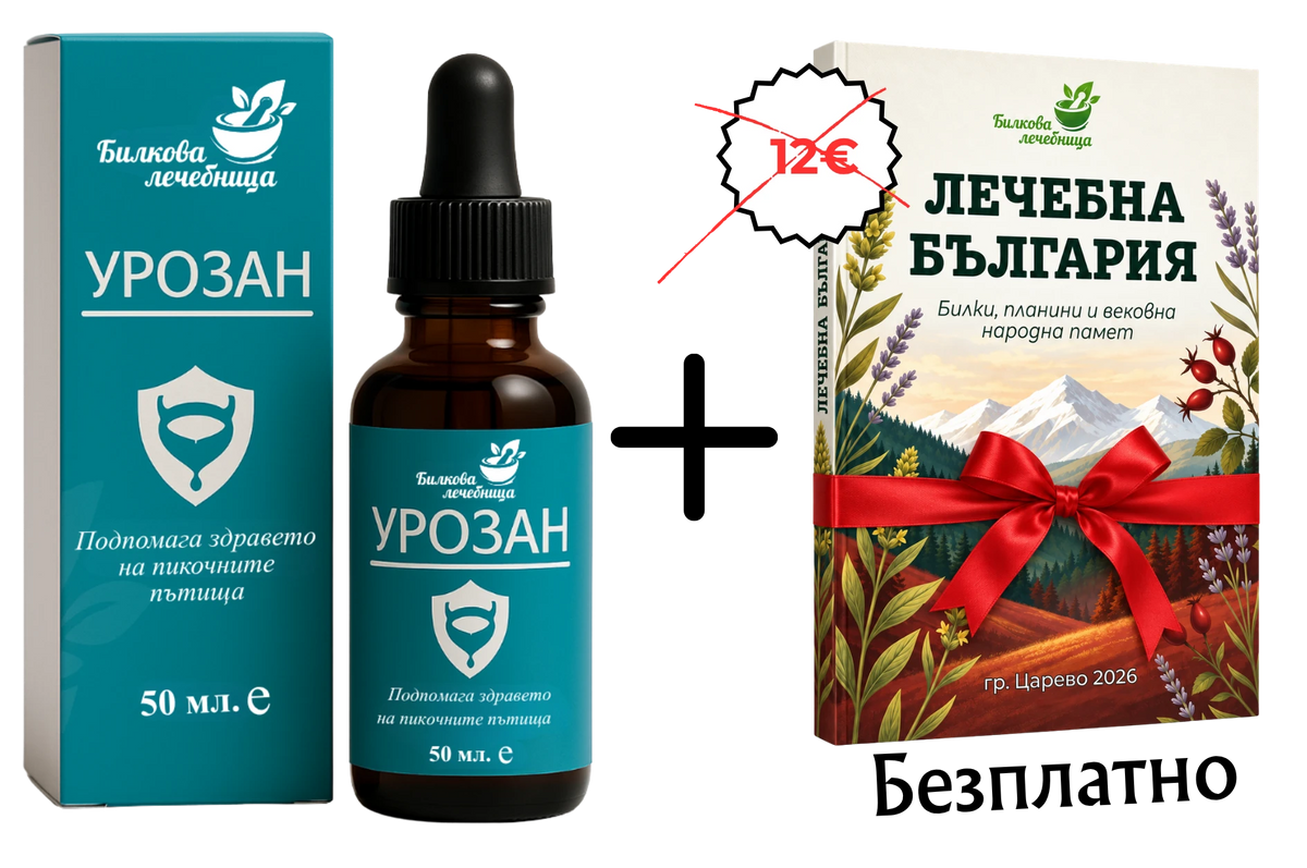 Урозан с подарък книга Лечебна България