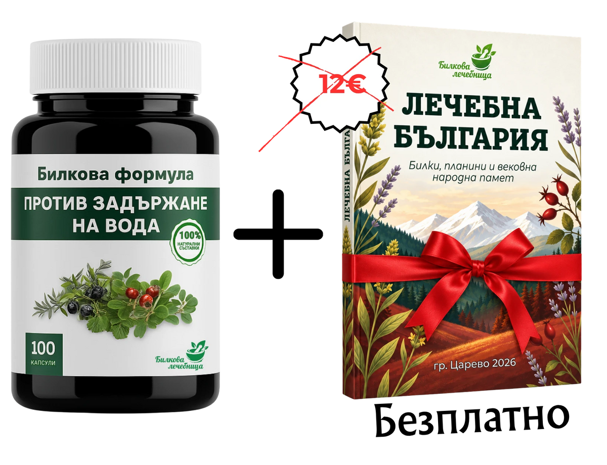 Билкова формула против задържане на вода с подарък книга Лечебна България